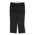 DICKIES Mens Cotton Blend Black Regular Fit Straight Leg Trousers W40 L30