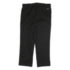 DICKIES Mens Cotton Blend Black Regular Fit Straight Leg Trousers W40 L30