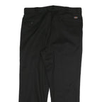 DICKIES Mens Cotton Blend Black Regular Fit Straight Leg Trousers W40 L30
