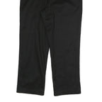 DICKIES Mens Cotton Blend Black Regular Fit Straight Leg Trousers W40 L30