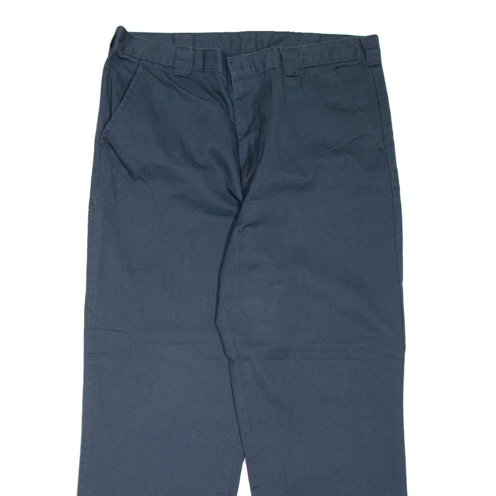 DICKIES Workwear Mens Trousers Blue Relaxed Tapered W40 L30