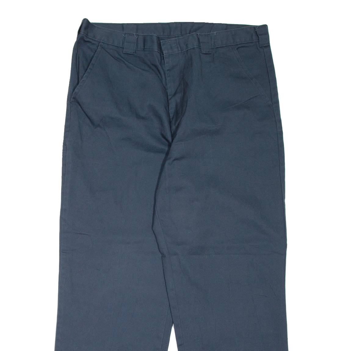 DICKIES Workwear Mens Trousers Blue Relaxed Tapered W40 L30