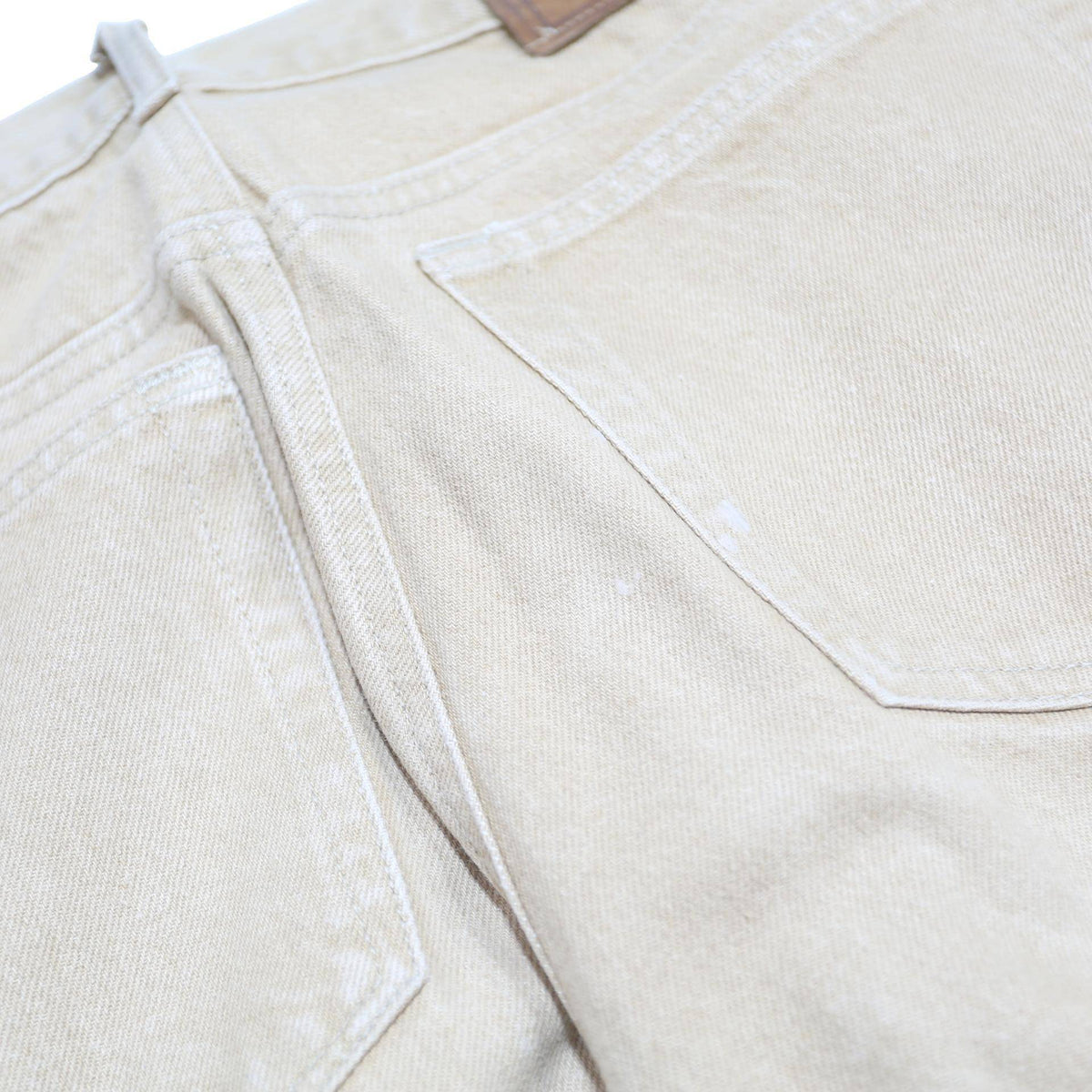 CALVIN KLEIN Womens Regular Fit Beige Cotton Denim Jeans W31 L32 Classic Comfort