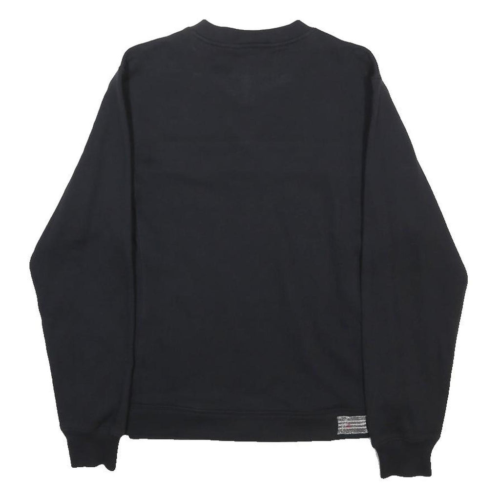 ADIDAS Girls Black Sweatshirt V-Neck 14Y Cotton Blend Sports Casual