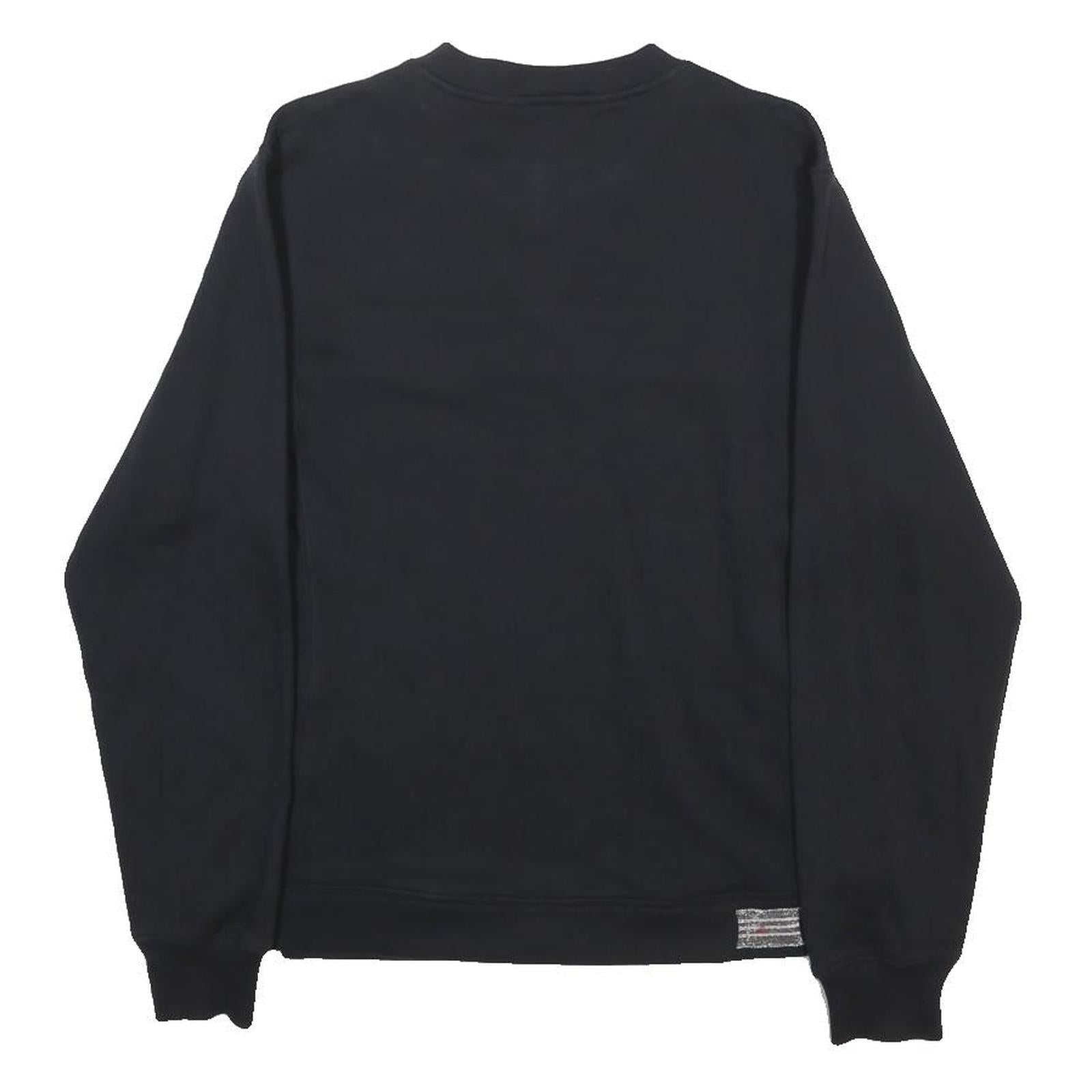 ADIDAS Girls Black Sweatshirt V-Neck 14Y Cotton Blend Sports Casual