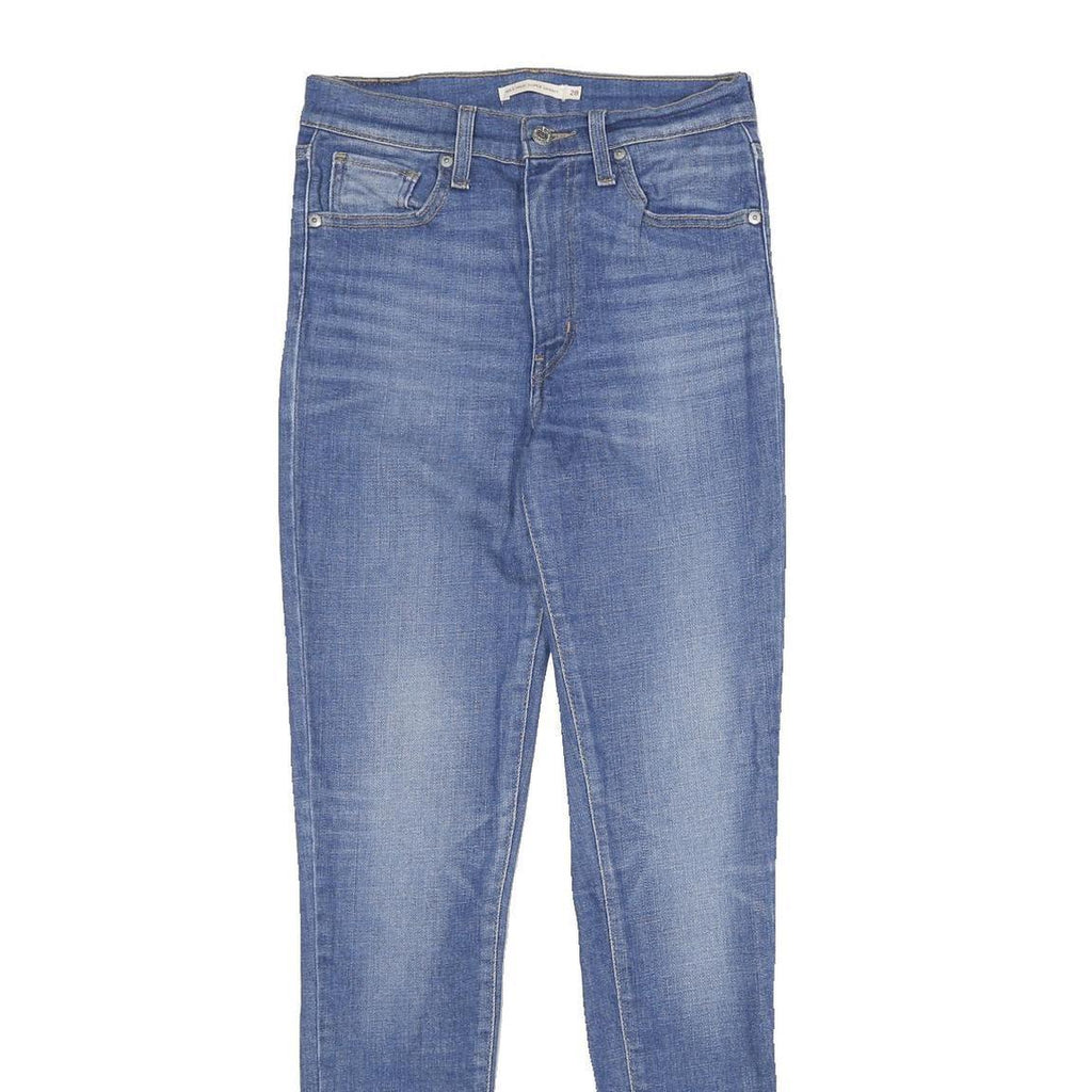 LEVI'S Mile High Super Skinny Womens Jeans Blue Denim Regular Fit Skinny W28 L32