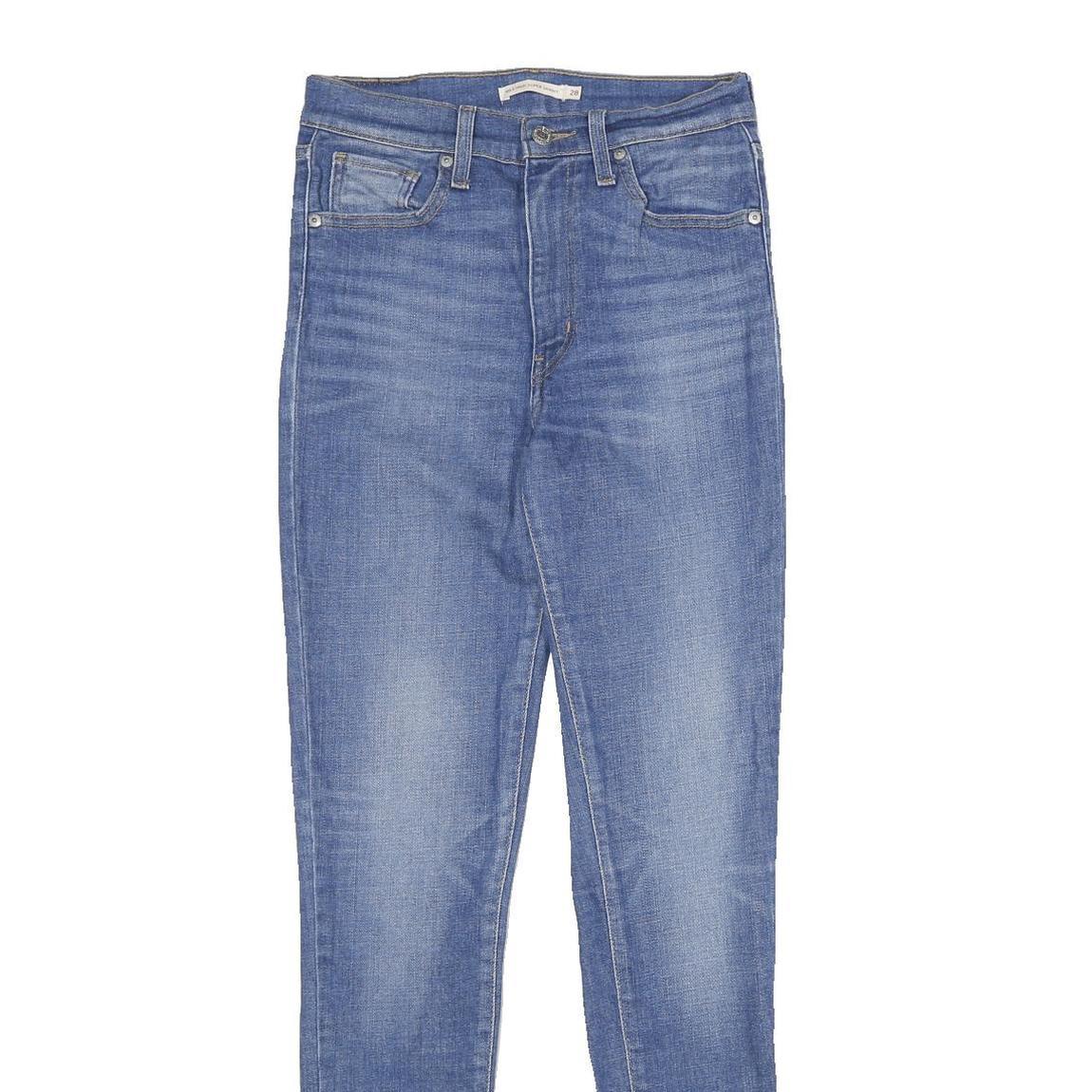 LEVI'S Mile High Super Skinny Womens Jeans Blue Denim Regular Fit Skinny W28 L32