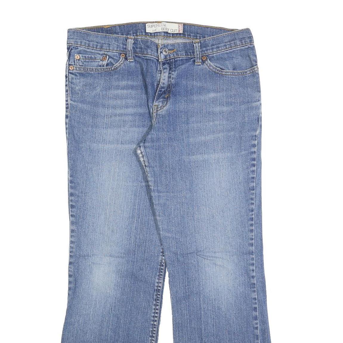 LEVI'S 518 Womens Jeans Blue Regular Bootcut Denim Medium W34 L30 Classic Fit