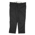DICKIES Mens Cotton Blend Black Regular Straight Trousers W44 L29 Workwear
