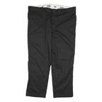 DICKIES Mens Cotton Blend Black Regular Straight Trousers W44 L29 Workwear