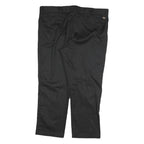DICKIES Mens Cotton Blend Black Regular Straight Trousers W44 L29 Workwear