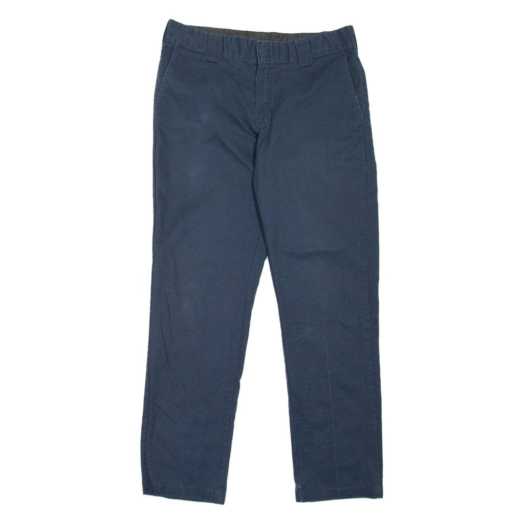 DICKIES Workwear Womens Trousers Blue Slim Tapered W33 L32