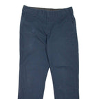 DICKIES Workwear Womens Trousers Blue Slim Tapered W33 L32