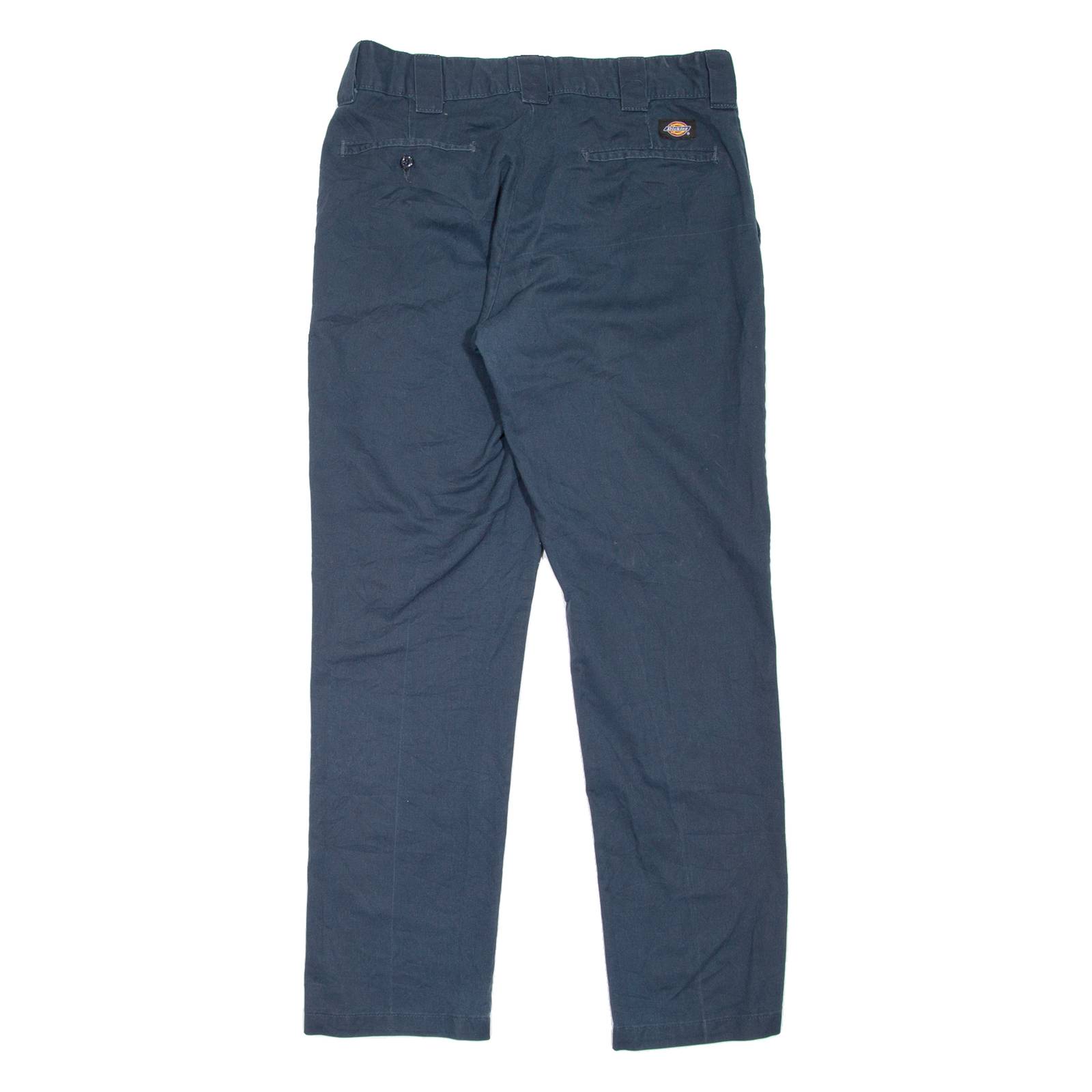 DICKIES Workwear Womens Trousers Blue Slim Tapered W33 L32