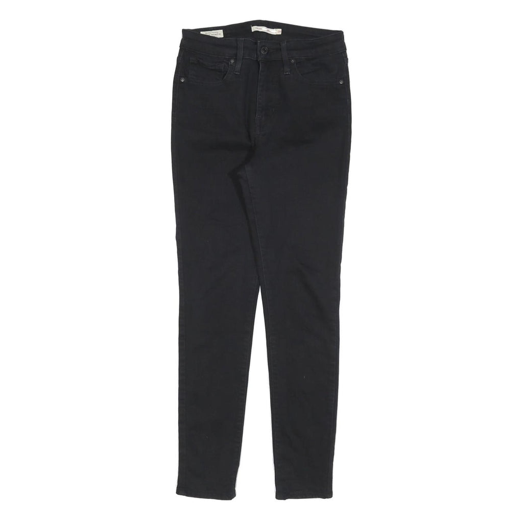 LEVI'S 721 Womens Jeans Black Slim Skinny Denim W28 L27 Stretch Cotton Blend