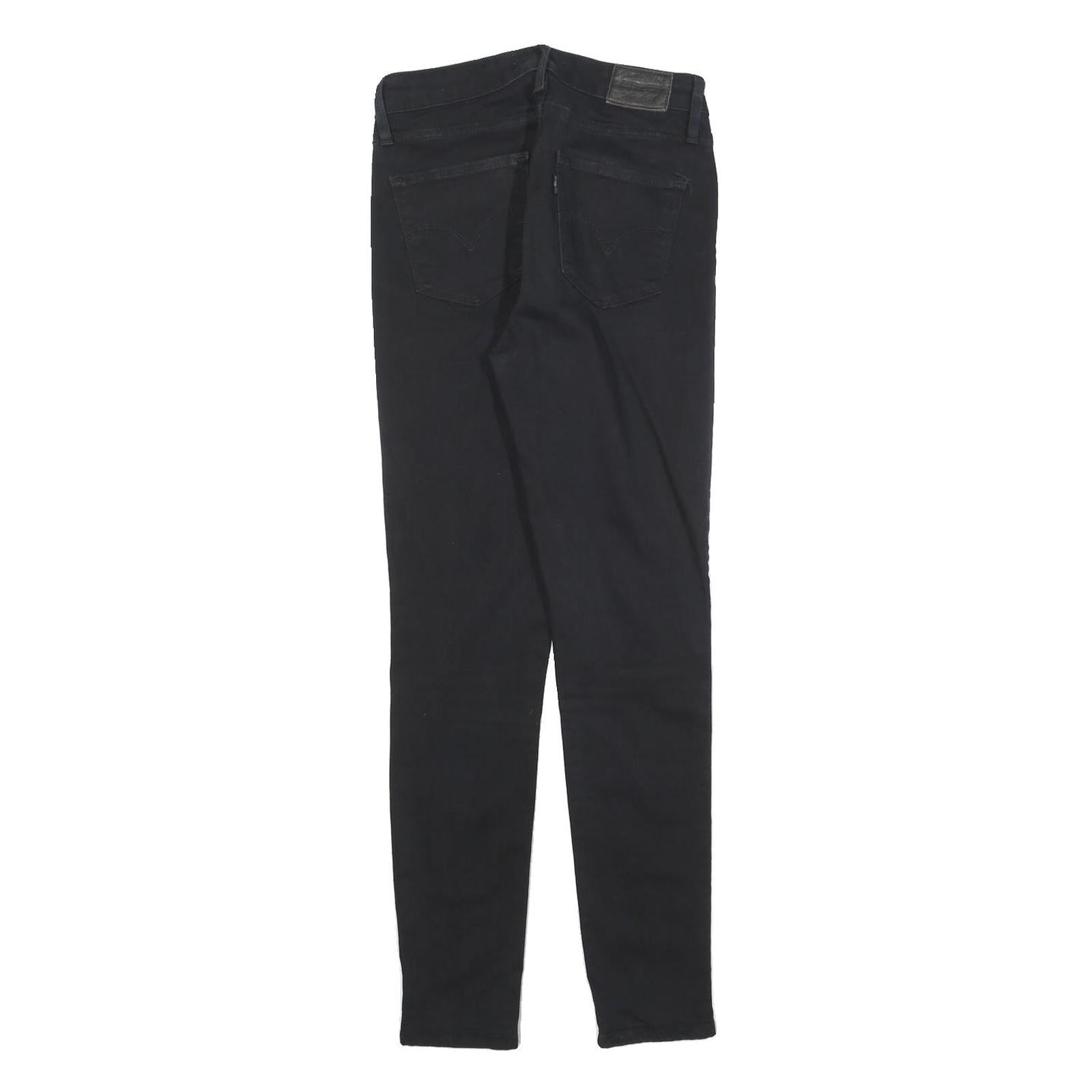 LEVI'S 721 Womens Jeans Black Slim Skinny Denim W28 L27 Stretch Cotton Blend