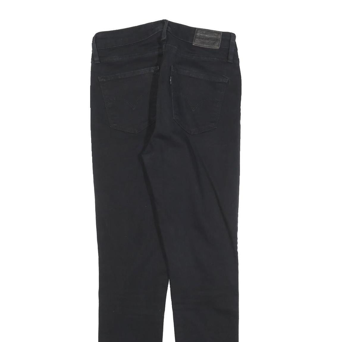 LEVI'S 721 Womens Jeans Black Slim Skinny Denim W28 L27 Stretch Cotton Blend