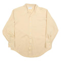 DIPLOMAT Mens Beige Polyester Blend Shirt L Classic Long Sleeve Button Front