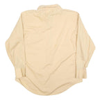 DIPLOMAT Mens Beige Polyester Blend Shirt L Classic Long Sleeve Button Front