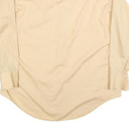 DIPLOMAT Mens Beige Polyester Blend Shirt L Classic Long Sleeve Button Front