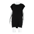WHISTLES Oversized Womens Shift Dress Black Short Sleeve Knee Length UK 8