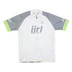 VERGE SPORT Mens White & Grey Cycling Club Graphic T-Shirt 2XL Short Sleeve Zip