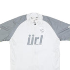 VERGE SPORT Mens White & Grey Cycling Club Graphic T-Shirt 2XL Short Sleeve Zip