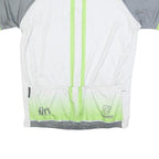 VERGE SPORT Mens White & Grey Cycling Club Graphic T-Shirt 2XL Short Sleeve Zip