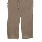 DICKIES Mens Cotton Blend Beige Relaxed Straight Trousers W38 L30 Workwear