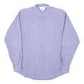 YVES SAINT LAURENT Mens Purple Shirt M Button-Down Collar Cotton Blend Classic