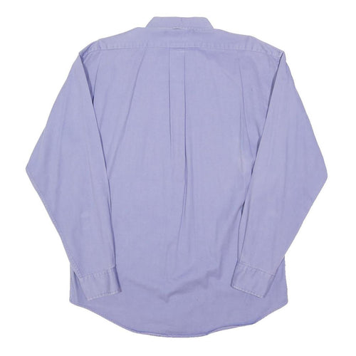YVES SAINT LAURENT Mens Purple Shirt M Button-Down Collar Cotton Blend Classic