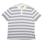 BOSS Mens Polo Shirt Grey Striped L