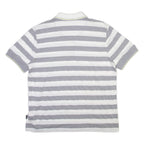 BOSS Mens Polo Shirt Grey Striped L