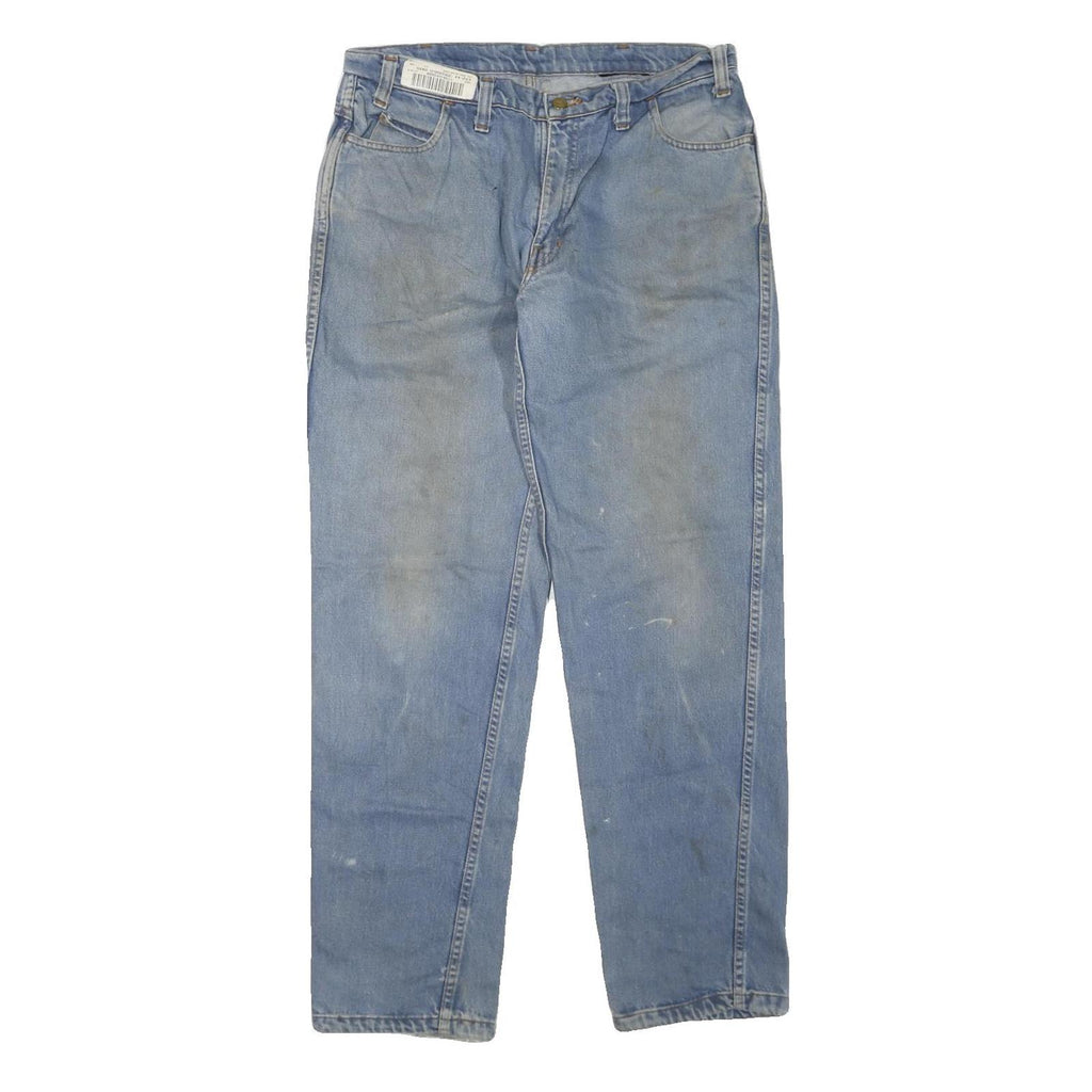 DICKIES Mens Jeans Blue Regular Straight Denim Medium W34 L33 Workwear