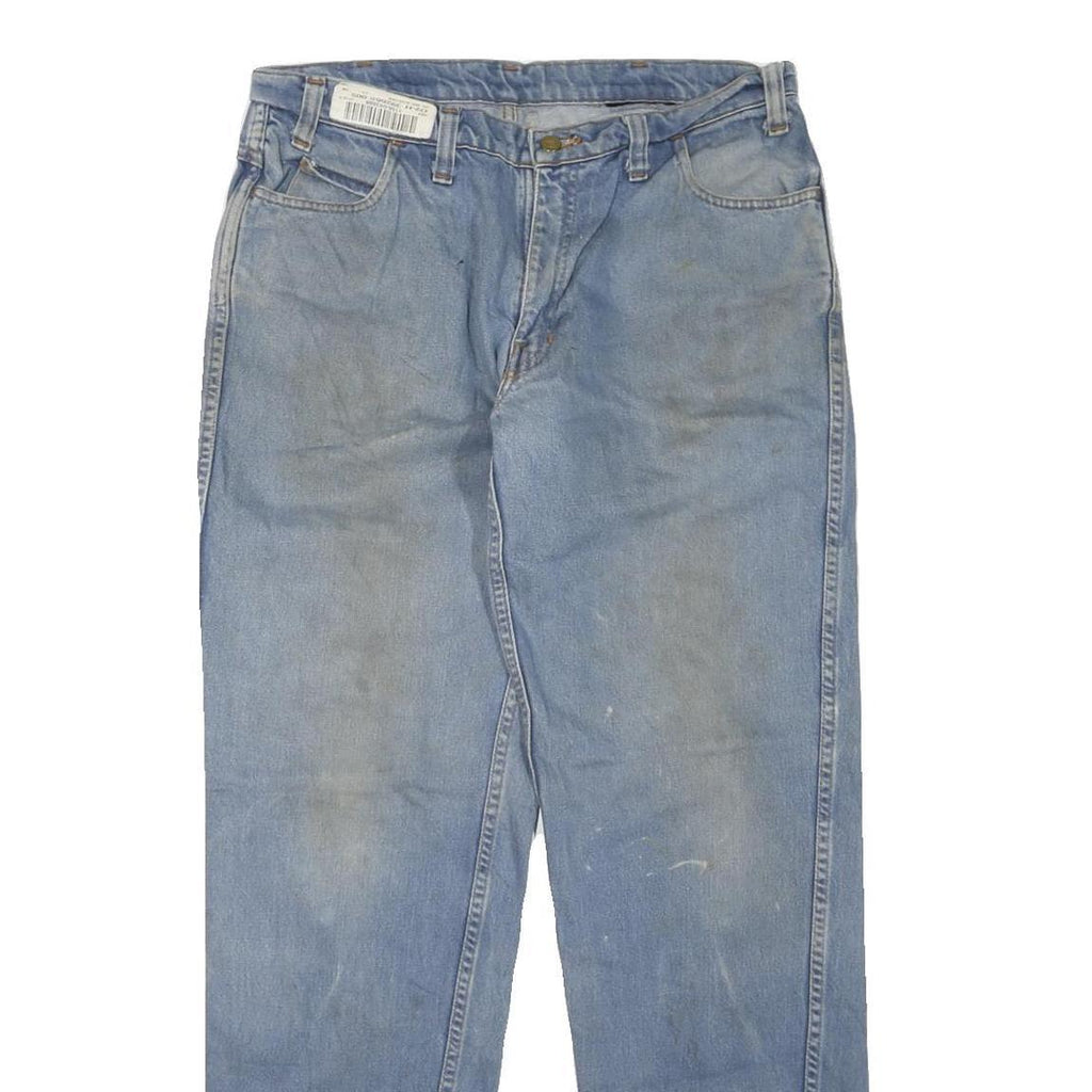DICKIES Mens Jeans Blue Regular Straight Denim Medium W34 L33 Workwear