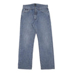 BOSS HUGO BOSS Mens Regular Fit Blue Denim Jeans W32 L29 Classic Cotton Zip