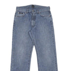 BOSS HUGO BOSS Mens Regular Fit Blue Denim Jeans W32 L29 Classic Cotton Zip