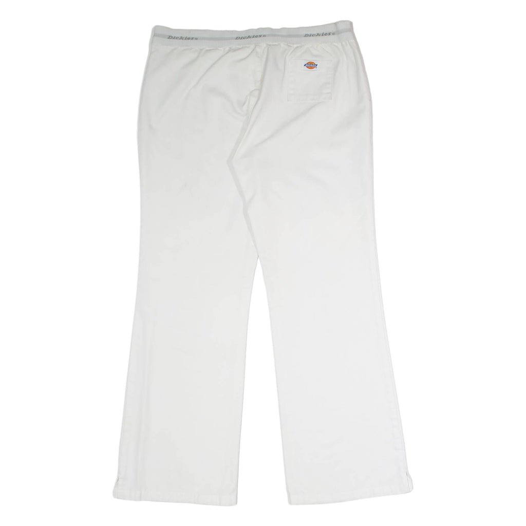 DICKIES Workwear Womens Trousers White Regular Flared W34 L30