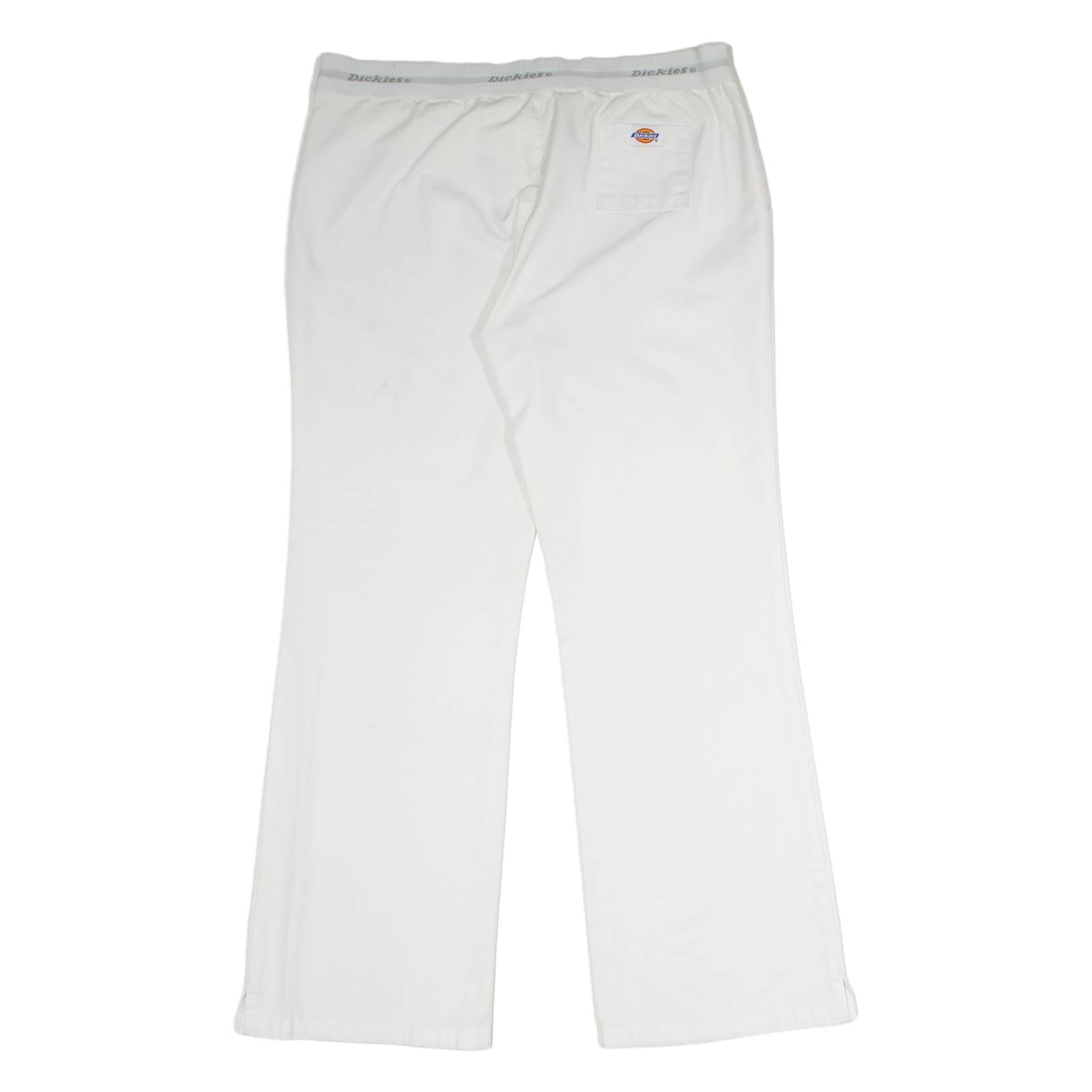 DICKIES Workwear Womens Trousers White Regular Flared W34 L30