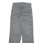 CARHARTT Mens Cotton Blend Grey Regular Straight Trousers W26 L29 Workwear Zip