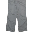 CARHARTT Mens Cotton Blend Grey Regular Straight Trousers W26 L29 Workwear Zip