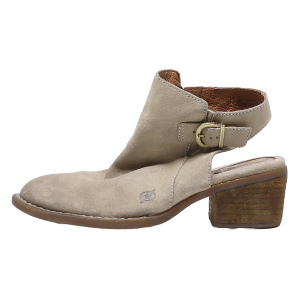 BORN Kitten Heels Grey Suede Womens UK 4