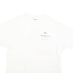 HANES Womens White America Cup 1995 Graphic T-Shirt XL Short Sleeve