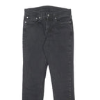 LEVI'S 511 Slim Mens Jeans Black Slim Skinny Denim Raw W28 L32 Stylish Zip Fly
