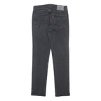 LEVI'S 511 Slim Mens Jeans Black Slim Skinny Denim Raw W28 L32 Stylish Zip Fly