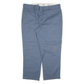 DICKIES Mens Trousers Blue Regular Straight W42 L30