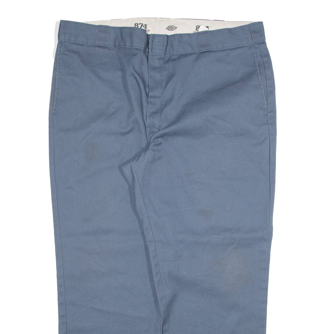 DICKIES Mens Trousers Blue Regular Straight W42 L30