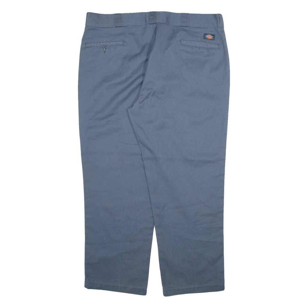 DICKIES Mens Trousers Blue Regular Straight W42 L30