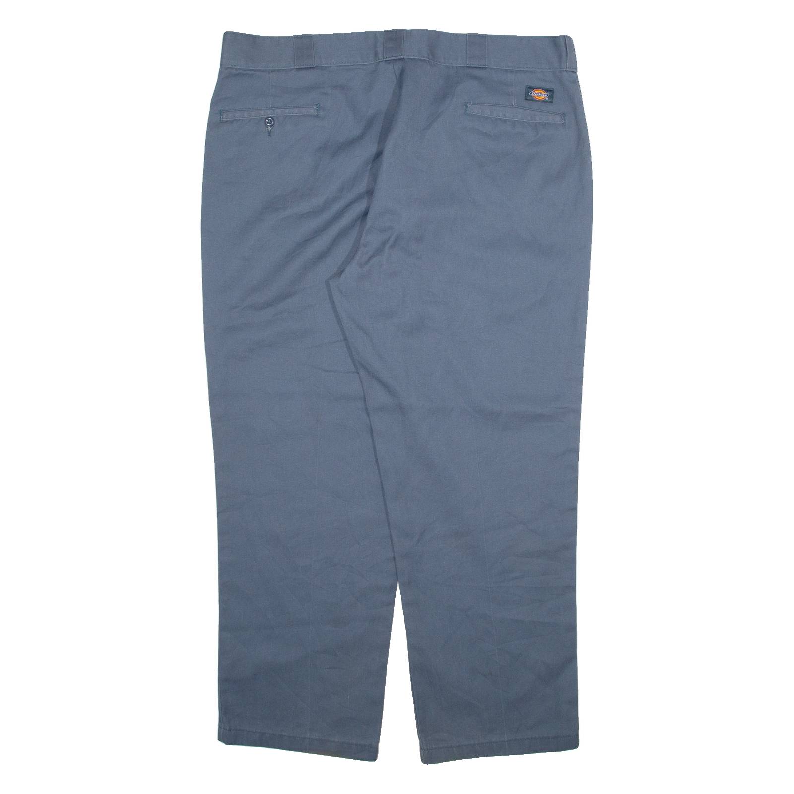 DICKIES Mens Trousers Blue Regular Straight W42 L30
