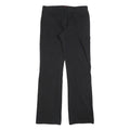 DICKIES Womens Black Slim Straight Trousers W30 L32 Cotton Blend Zip Closure